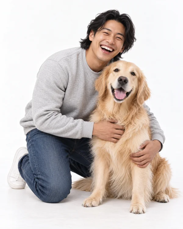 Bright and laughing
