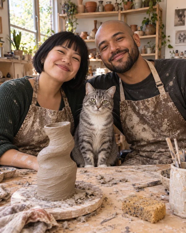 The pottery assistants