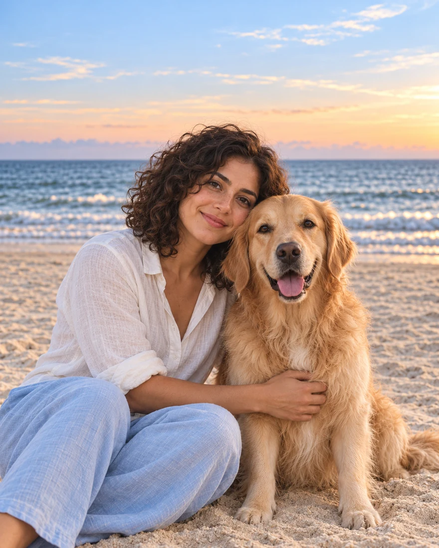 By the sea · Just us
